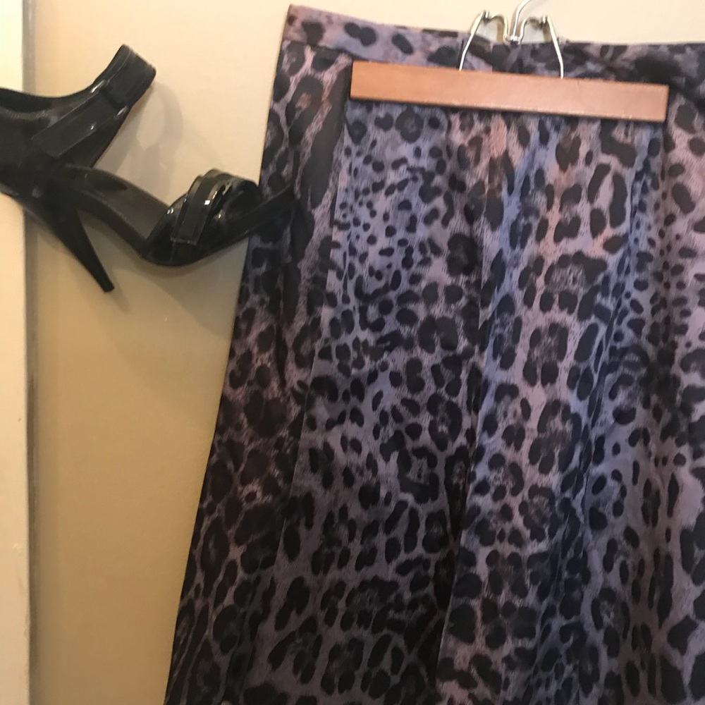 Animal print circle skirt size 10